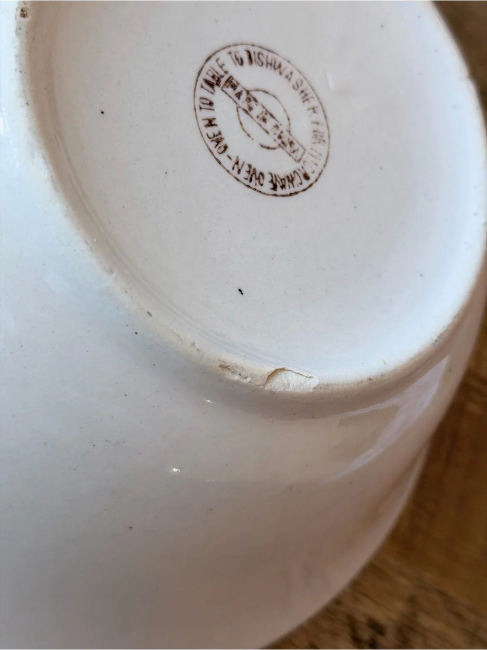 Vintage Prinetti Stoneware Serving Bowl. Autumn Harvest 9